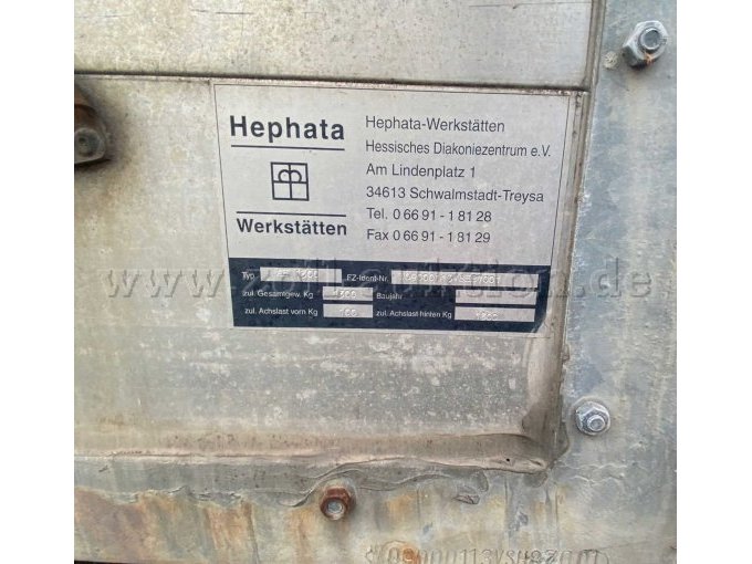 1 Hephata AH1300 Anhänger - Plane und Spriegel – foto 10 – kavel bij Zoll-Auktion, Worms