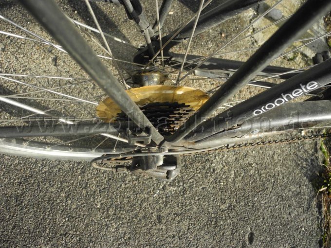 Ansicht Zahnräder hinten