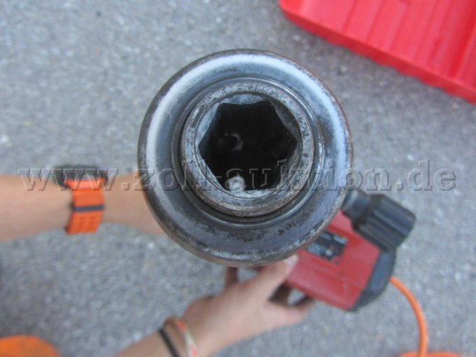 Hilti Meißelhammer, Ansicht Werkzeugaufnahme