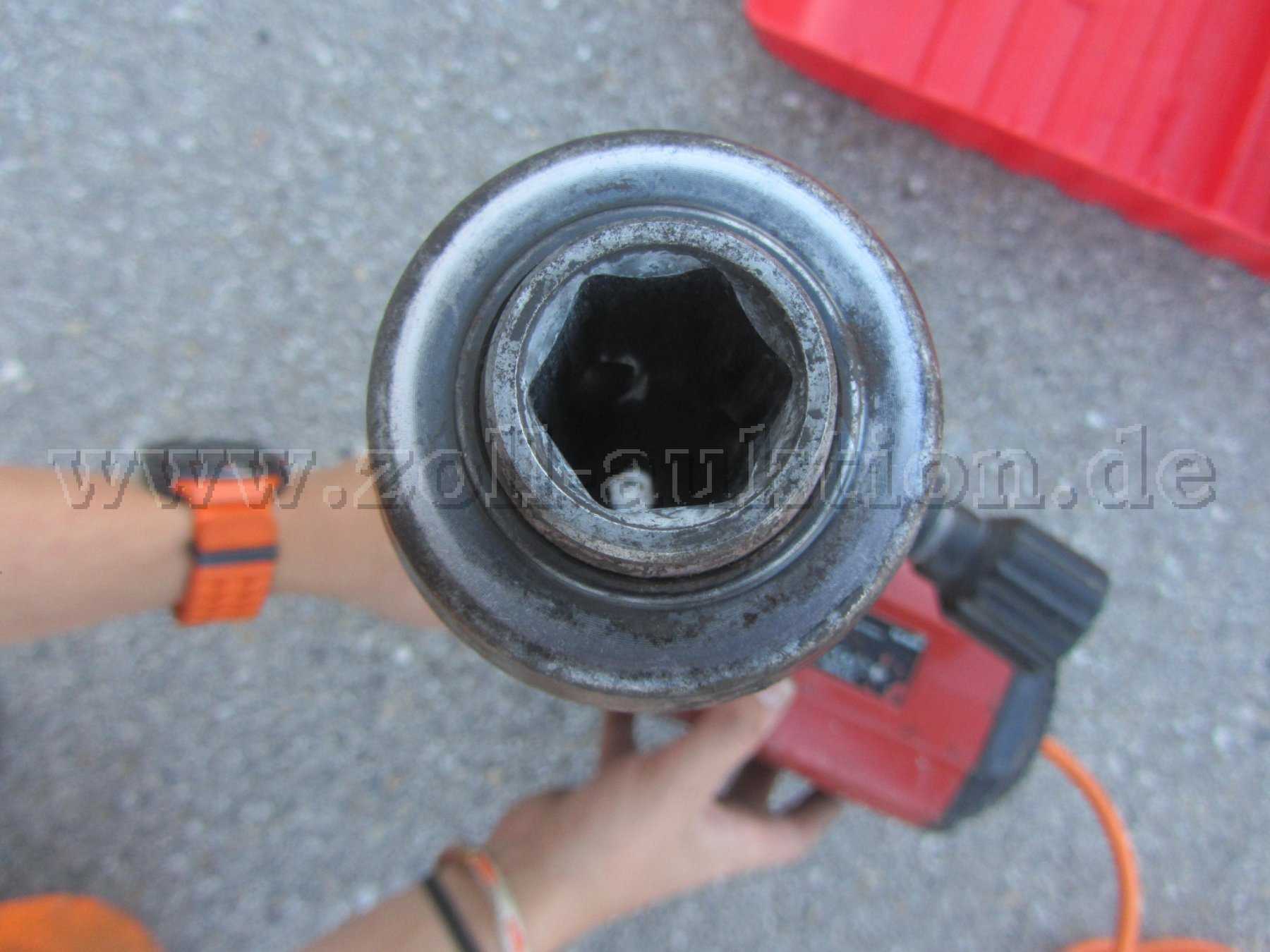 Hilti Meißelhammer, Ansicht Werkzeugaufnahme
