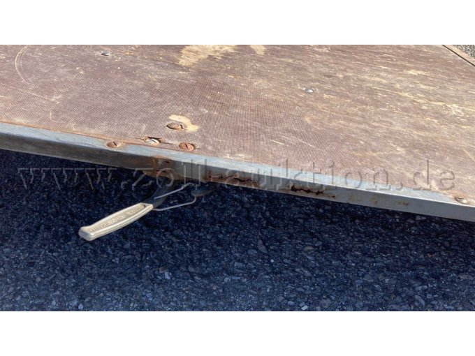 Rost am Rahmen der Rampe