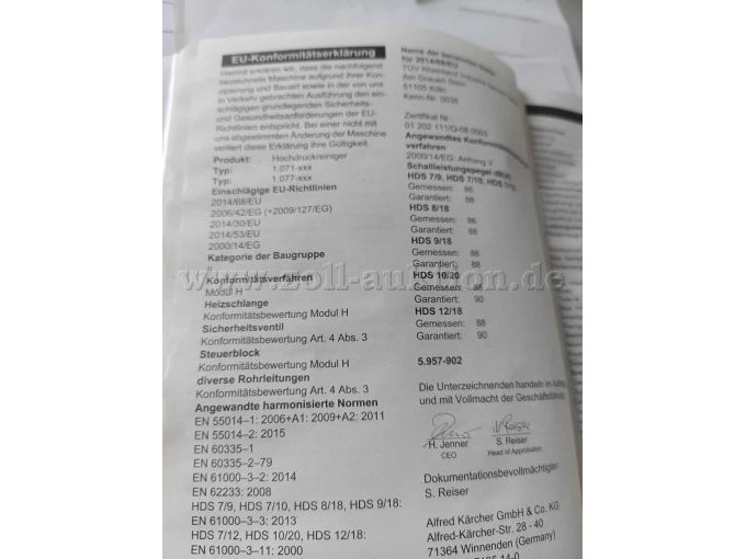 1 Hochdruckreiniger Kärcher 12/18-4S / Ersatzteilträger – foto 7 – kavel bij Zoll-Auktion, Viersen
