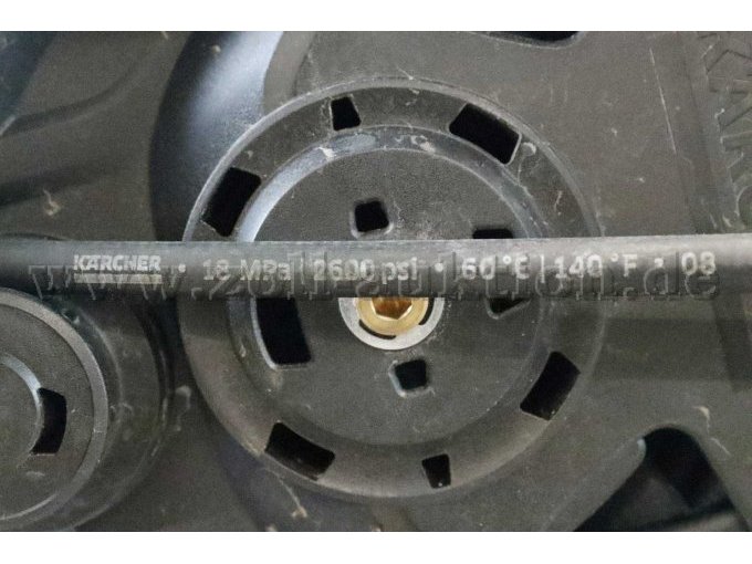 Beschriftung auf dem Druckschlauch