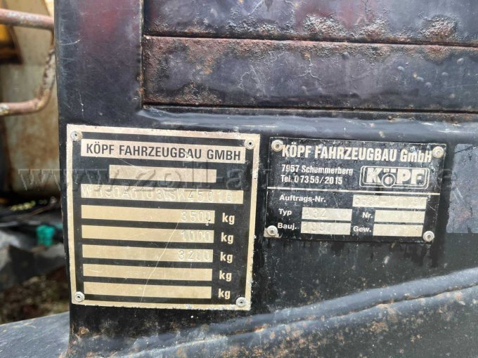 Typenschild Anhänger