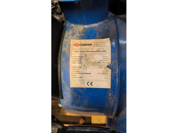1 Holzinger Benzinschneefräse HSF65-2 (LE) - defekt (Ventilschaden) – foto 3 – kavel bij Zoll-Auktion, Halberstadt