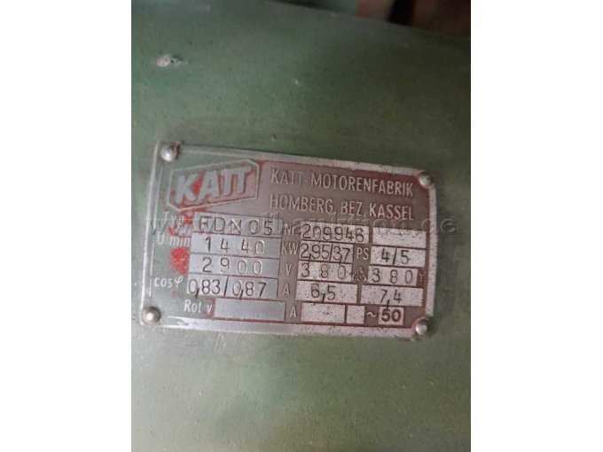 Typenschild Elektromotor