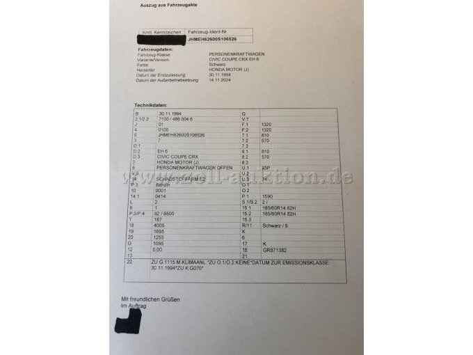 Honda Civic Coupe CRX