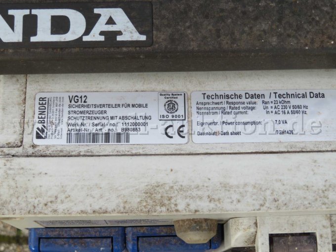 1 Honda Stromerzeuger EG 3600 CL – foto 4 – kavel bij Zoll-Auktion, Lathen