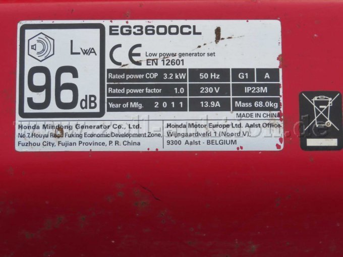 1 Honda Stromerzeuger EG 3600 CL – foto 3 – kavel bij Zoll-Auktion, Lathen