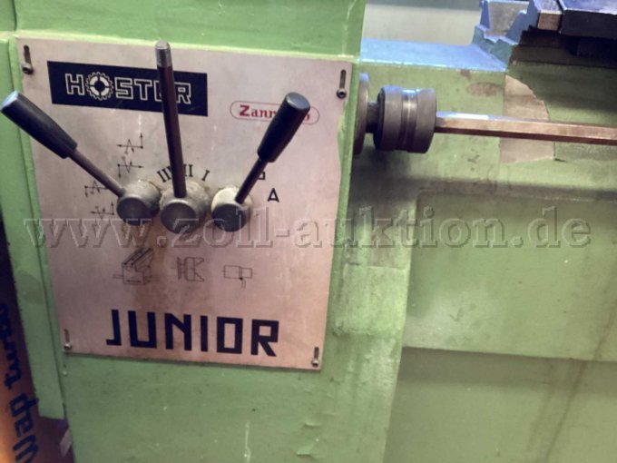 Hoster 701 Bremstrommel-Drehmaschine Zanrosso TU 250x700 Junior - Ansicht Bedienhebel