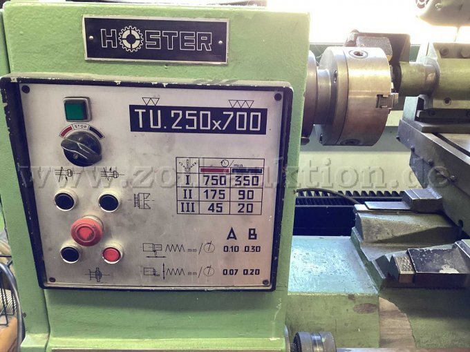 Hoster 701 Bremstrommel-Drehmaschine Zanrosso TU 250x700 Junior - Ansicht Bedienung 2