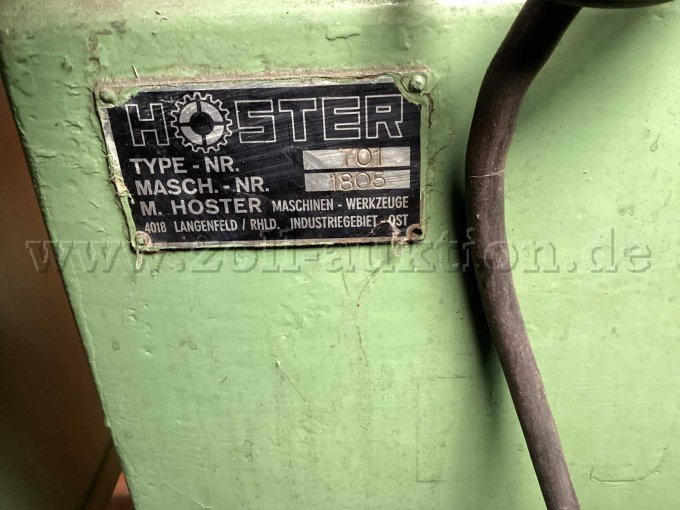 Hoster 701 Bremstrommel-Drehmaschine Zanrosso TU 250x700 Junior - Ansicht Typenschild