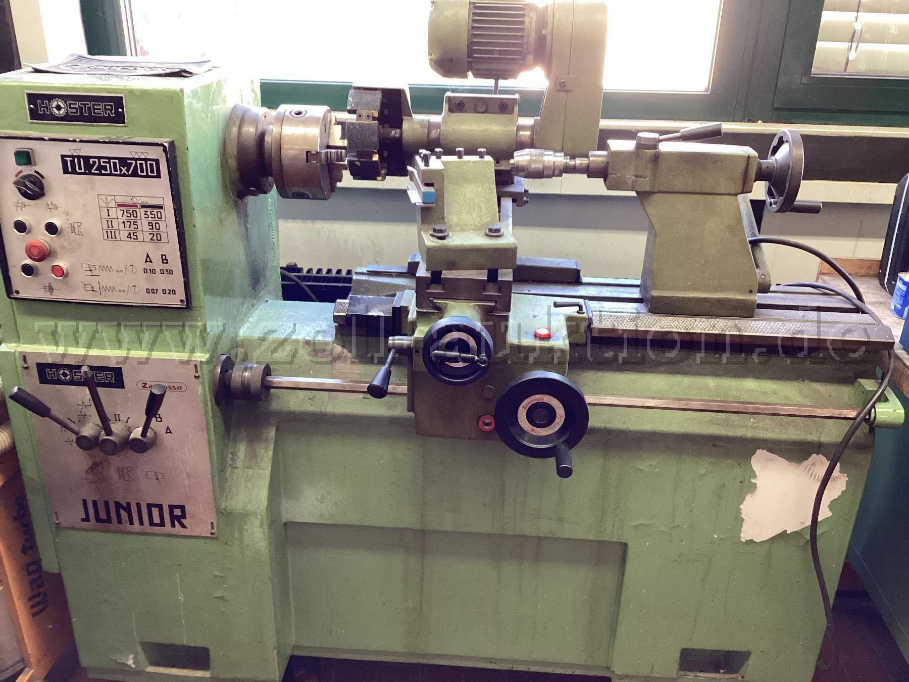 Hoster 701 Bremstrommel-Drehmaschine Zanrosso TU 250x700 Junior - Ansicht Front