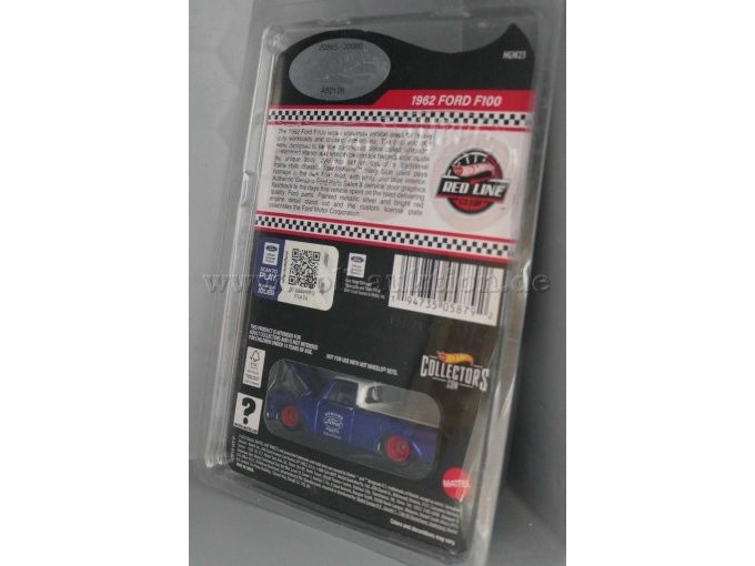 1 Hot Wheels-modelauto 1962 Ford F100 RLC, schaal 1:64 – foto 3 – kavel bij Zoll-Auktion, Halle (Saale)