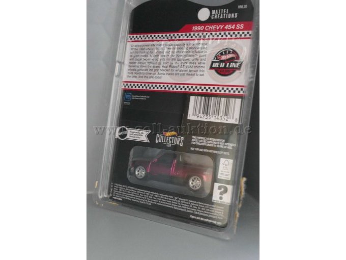 1 Hot Wheels-modelauto: 1990 Chevy 454 SS RLC, schaal 1:64 – foto 3 – kavel bij Zoll-Auktion, Halle (Saale)