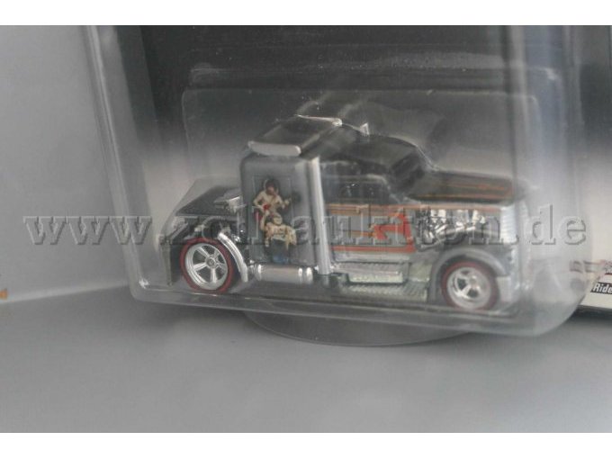 1 Hot Wheels-modelauto Convoy Custom AC/DC, 1:64 – foto 2 – kavel bij Zoll-Auktion, Halle (Saale)