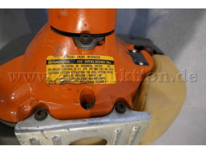 Detailaufnahme Motorhinweise