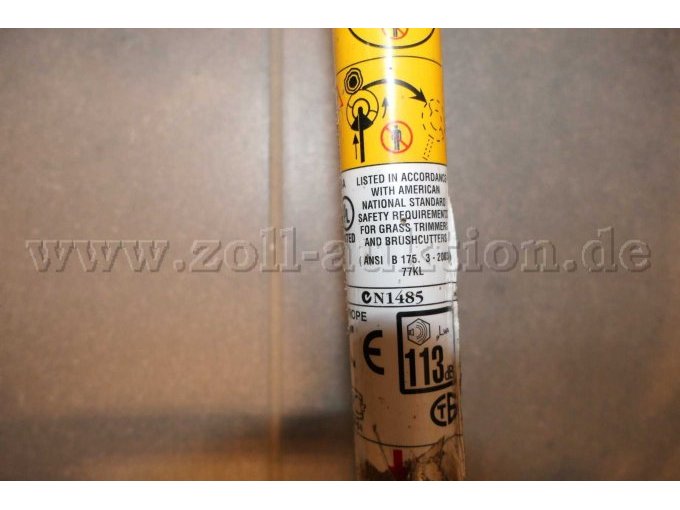 Detailaufnahme 1 Hinweisaufkleber