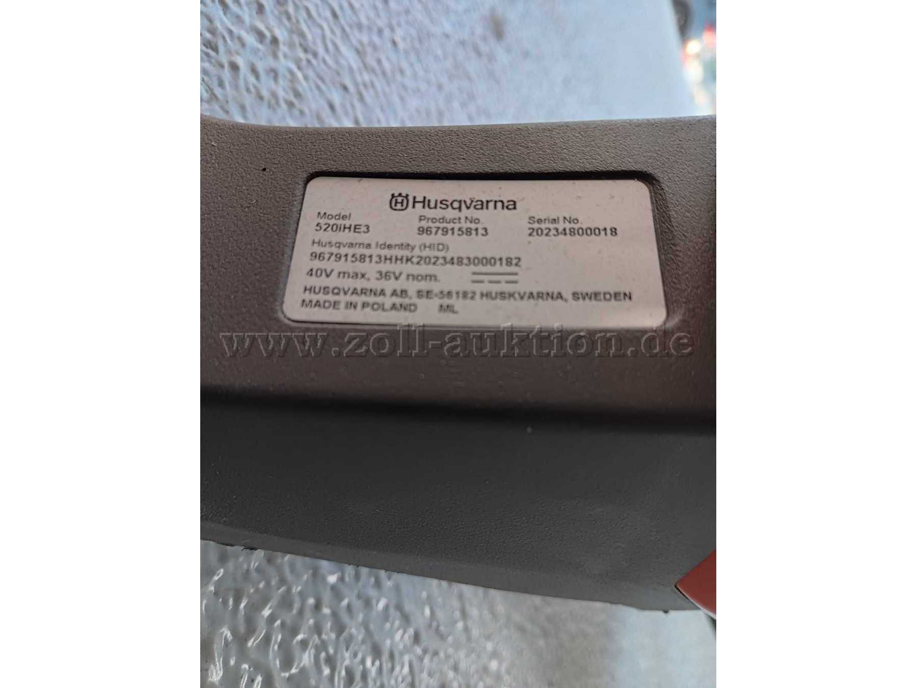 Typenschild, Model 520iHe3