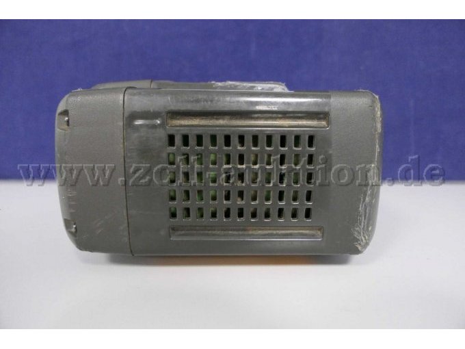 Detailaufnahme des Akkus von oben