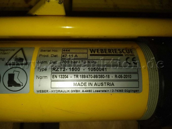 Typenschild Rettungszylinder