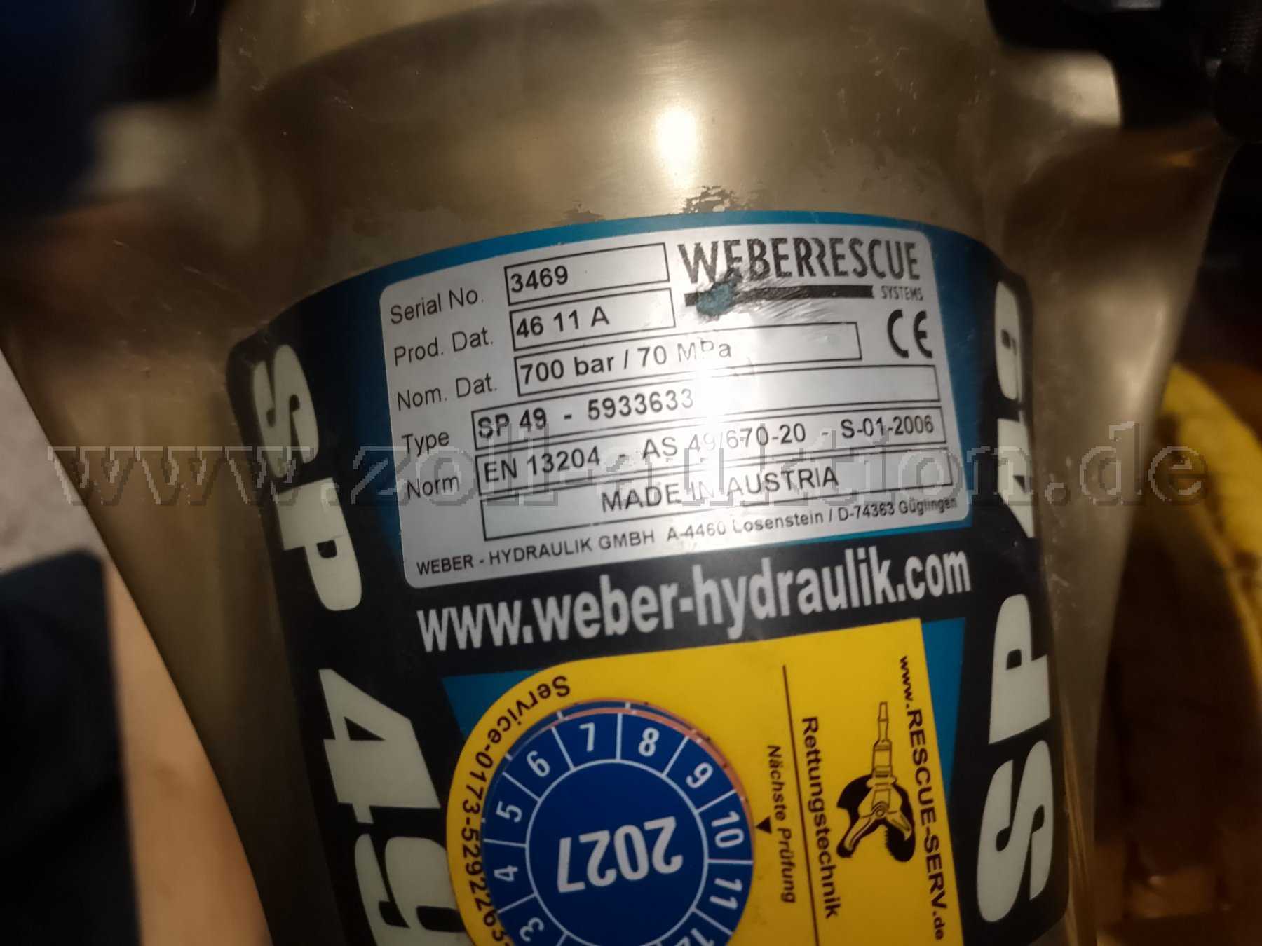 Typenschild Spreizer