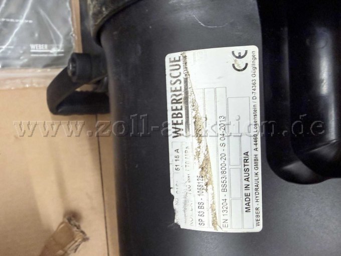 1 hydraulische spreider Weber SP 53 BS – foto 2 – kavel bij Zoll-Auktion, Hövelhof