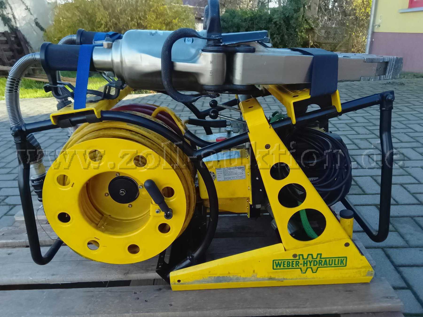 Seitenansicht mit Schlauchhalter