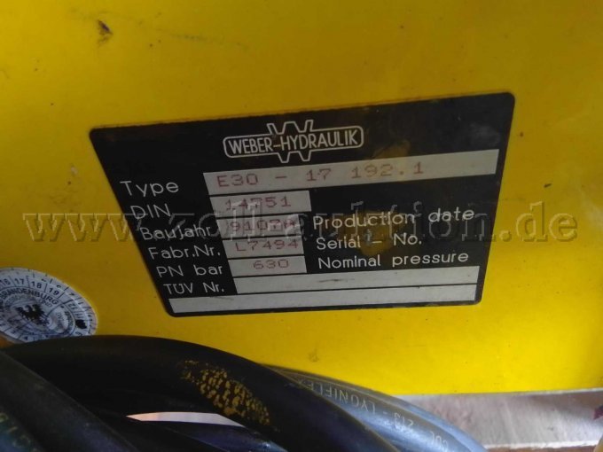 Typenschild Aggregat