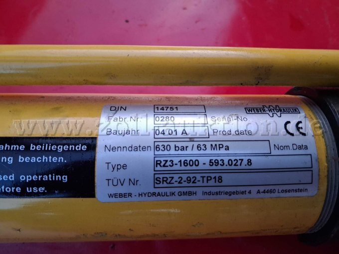 Typenschild Rettungszylinder groß