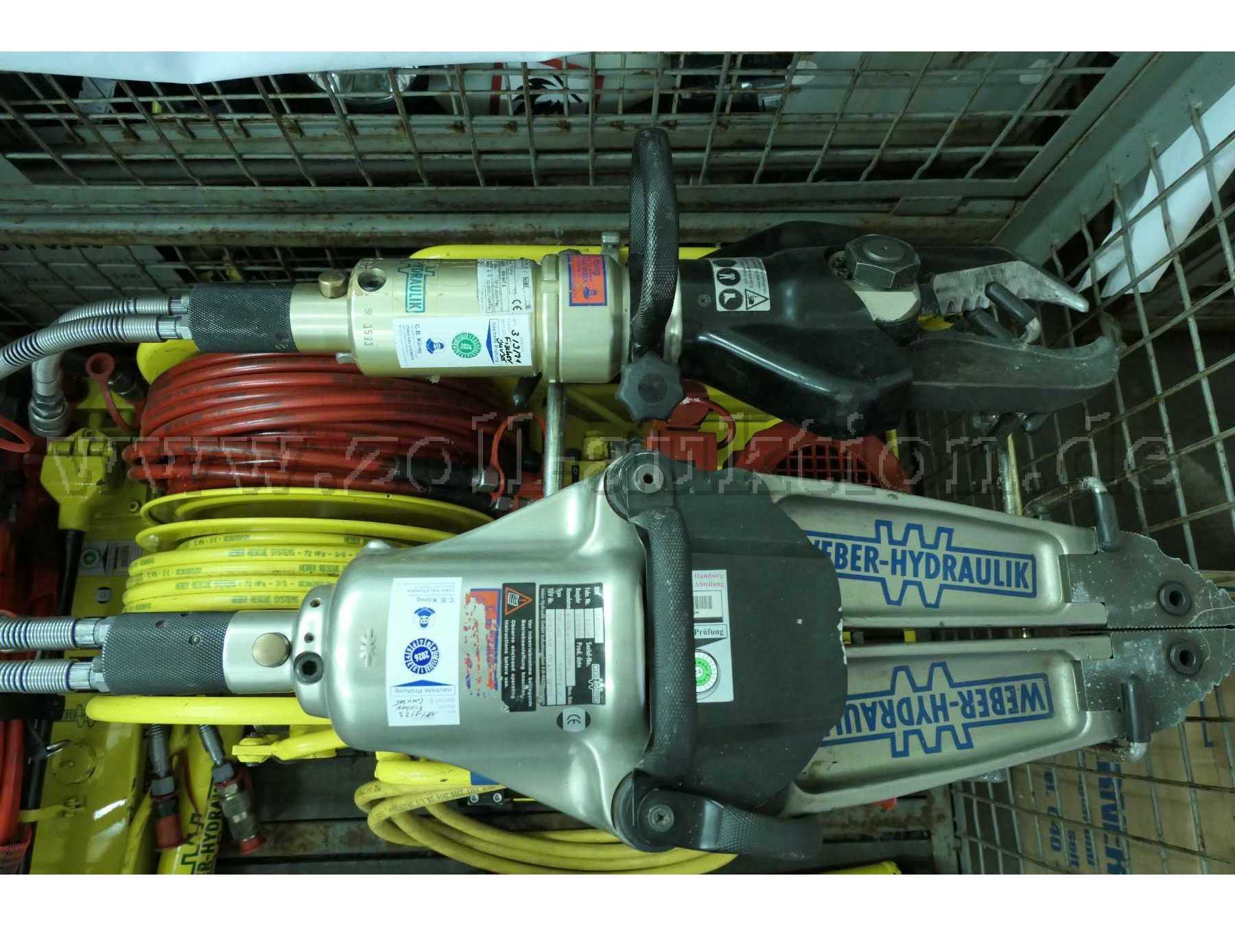 Hydraulischer Rettungssatz Draufsicht