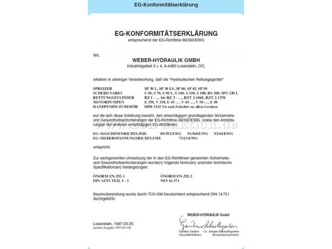 EG-Konformitätserklärung