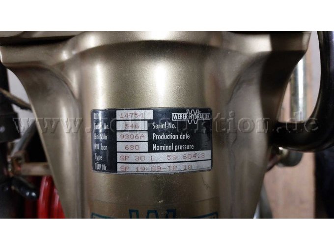 Typenschild Spreizer