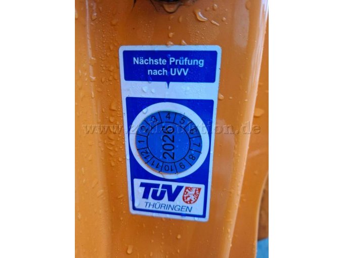 UVV Plakette Kipperprüfung