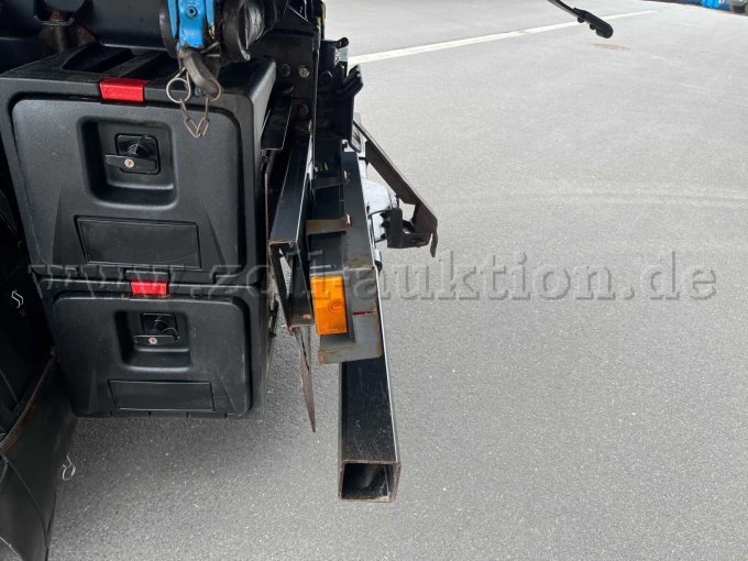 Ansicht hinten, verbogener Beleuchtungsträger