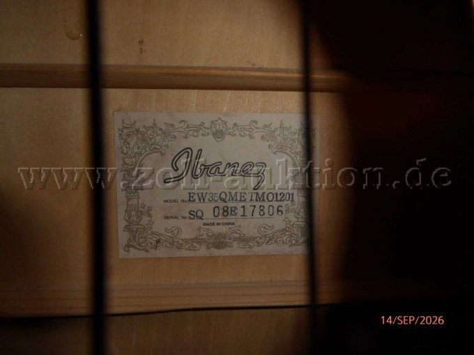 1 Ibanez EW 35 QME TMO 1201 (Exotic Woods) – foto 2 – kavel bij Zoll-Auktion, Wismar
