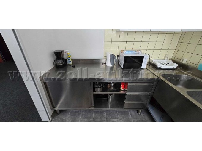 Ansicht Front, Küchenschrank mit Auszügen