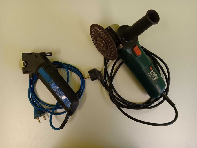 Ferm Mini-Handkreissäge + Black&Decker Winkelschleifer