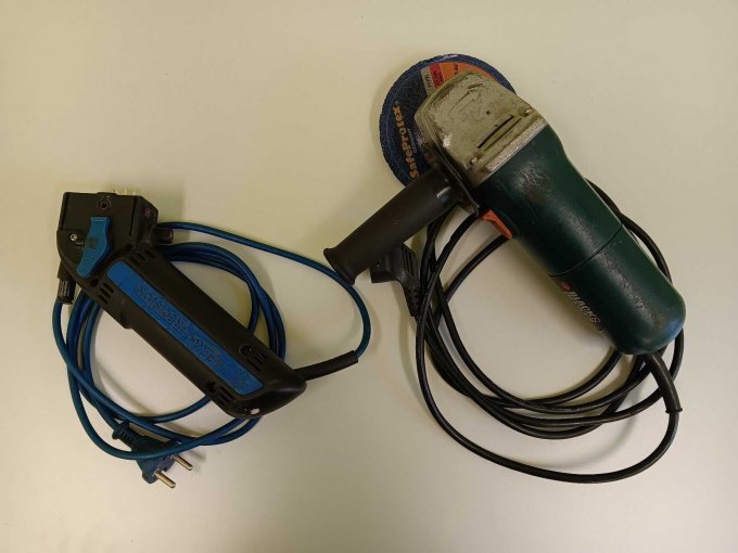 Ferm Mini-Handkreissäge + Black&Decker Winkelschleifer