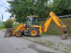 JCB Baggerlader Ansicht seitlich