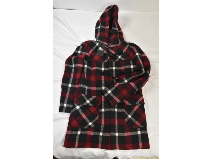 1 Mantel rot-schwarz-weiß gemustert „GA Milano“