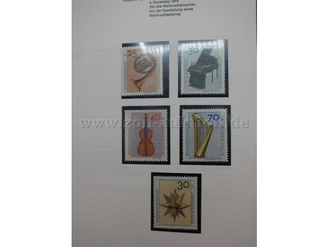 Exemplarische Ansicht der Briefmarken