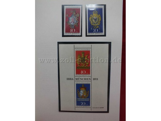 Exemplarische Ansicht der Briefmarken