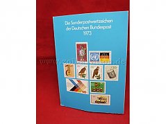 Gesamtansicht der Auktionsware "Sonderpostwertzeichen der Deutschen Bundespost 1973"
