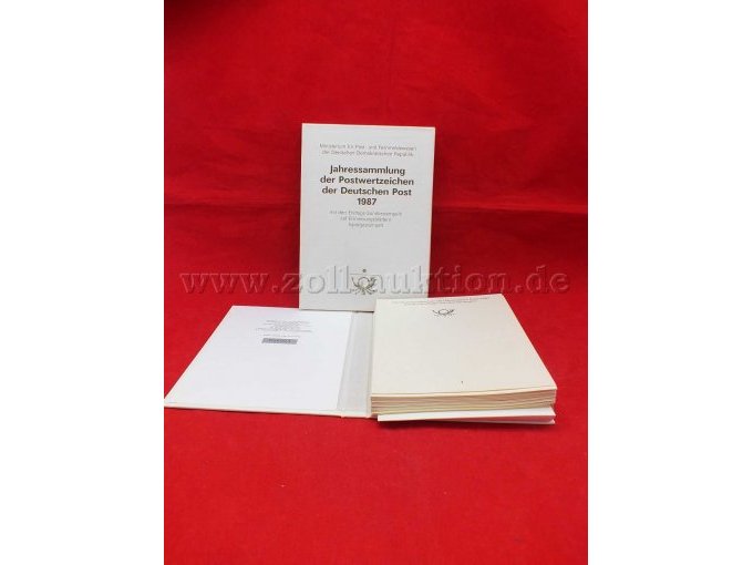 Gesamtansicht der Auktionsware "Jahressammlung der Postwertzeichen der Deutschen Post 1987 (DDR)"