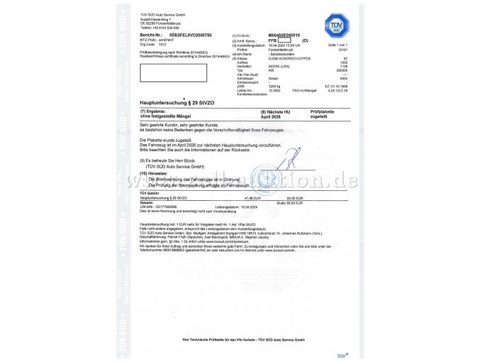 Tüv-Bericht