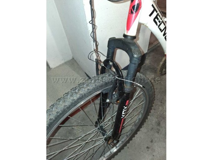 Jugend Mountainbike weis Gabel vorn