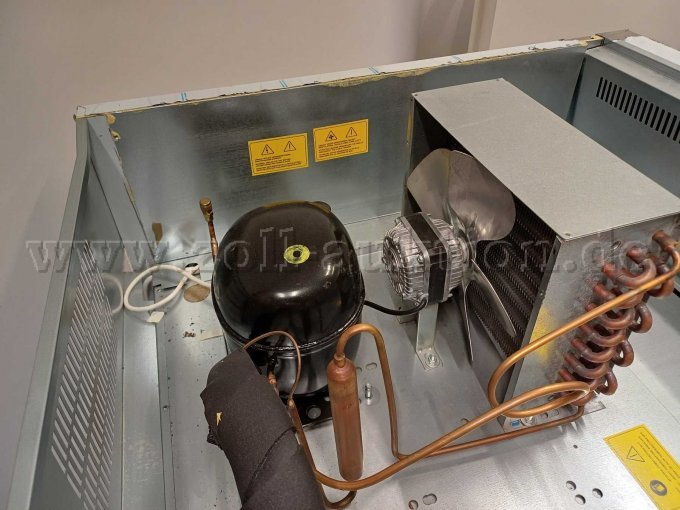 EuroChef Kühlschrank - Nahaufnahme Motor