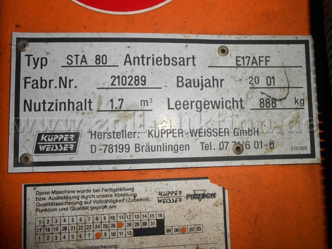 Typenschild