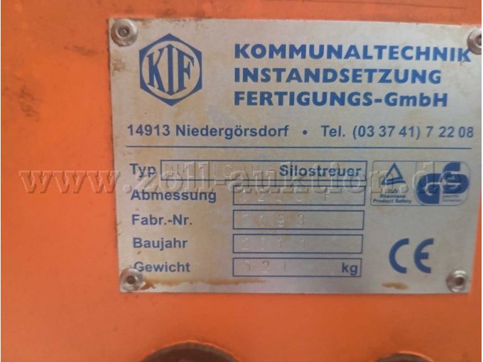 Silostreuer Typenschild